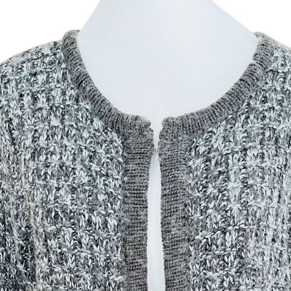 Fenn Wright Manson Gray Marled look Wool Blend Cardigan Sweater size M. - Picture 2 of 7